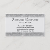 Bakkerij- en cateringzilveren Visitekaartjes (Achterkant)