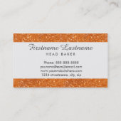 Bakkerij en Sinaasappel Visitekaartjes voor cateri (Achterkant)