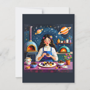 Bakkerij Esthetisch Meisje - Culinaire Grote Esthe Briefkaart