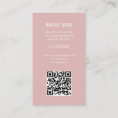 Bakkerij Foto logo qr code Visitekaartje (Achterkant)