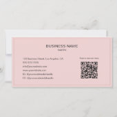 Bakkerij Foto QR Roze Zakelijke Gift Certificaat (Achterkant)