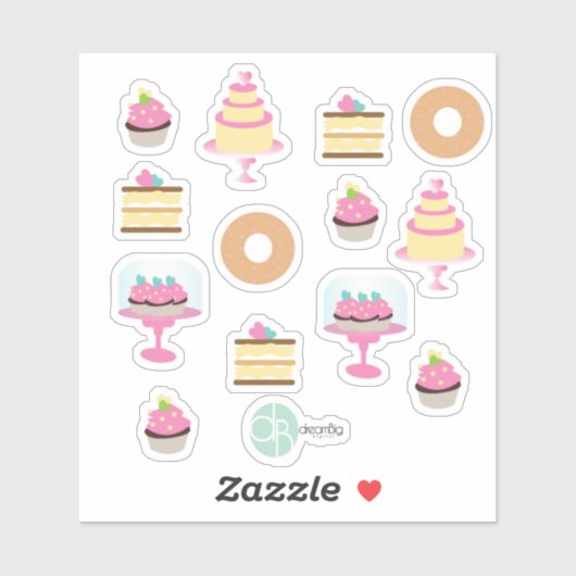 Bakkerij Fun Donut Cake Cupcake Collectie Planner Sticker (Vel)