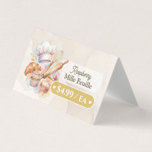 Bakkerij Gebak Bakker Uithangbord Label Prijskaart Visitekaartjes