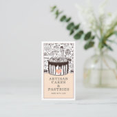 Bakkerij, gebak en pekel visitekaartje (Staand voorkant)