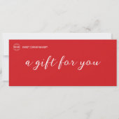 Bakkerij Gingerbread Business Logo Cadeaubon (Achterkant)