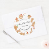 Bakkerij Gingerbread Holiday Bakken Cookie Sticker (Envelop)