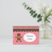 Bakkerij Gingerbread Visitekaartjes (Staand voorkant)