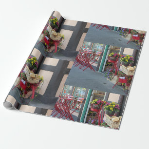 Bakkerij in Fietsmand Bij Solvang in Kleur Cadeaupapier