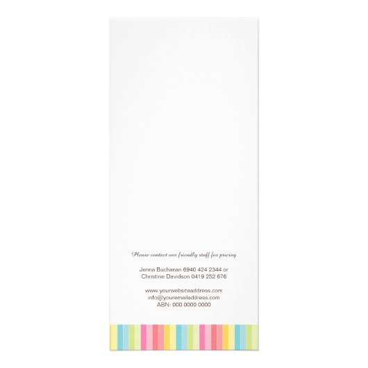 Bakkerij-Kaart Reclamekaart (Achterkant)