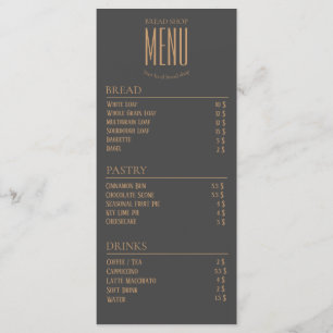 Bakkerij Kleine Café Tafel Menu