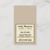 Bakkerij Korting Coupon Loyaliteit Verwijzing Vert Visitekaartje (Achterkant)