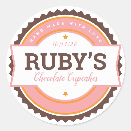 Bakkerij Label Keuken Sticker (Voorkant)