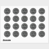 Bakkerij-Logo Homemade Baking Gift Chalkboard Ronde Sticker (Vel)