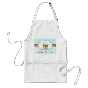 Bakkerij Logo in Soft Blue Standaard Schort
