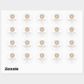 Bakkerij Logo Sticker - Aangepast Donut Icoon Ontw (Vel)