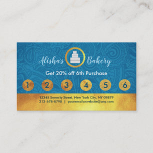 Bakkerij Loyalty-Visitekaartjes Visitekaartje