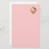 bakkerij met cupcakes briefpapier (Voorkant / Achterkant)