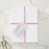 Bakkerij met gebak Label met goede schrijfvolgorde Cadeaulabel (Met Touw)