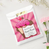 Bakkerij met zoete cupcake bedankzakje (Gezegeld)