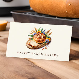 Bakkerij Modern Waterverf Brood Visitekaartje
