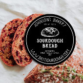 Bakkerij naam Sourdough Brood Loaf  Label