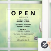 Bakkerij Openingsuren Raamsticker (Huis)