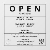 Bakkerij Openingsuren Raamsticker (Vel)