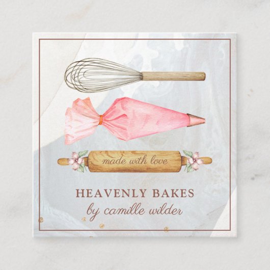 Bakkerij Pastry Chef Baker Visitekaartje (Voorkant)