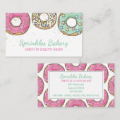 Bakkerij Pastry Chef Catering Sprinkle Donuts Visitekaartje (Voorkant / Achterkant)