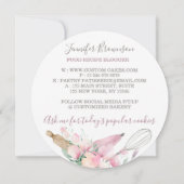 Bakkerij Pastry Chef mok Boho chic flower patisser Kaart (Achterkant)