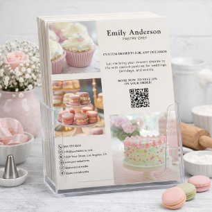 Bakkerij Pastry Chef Services Promotionele Flyer