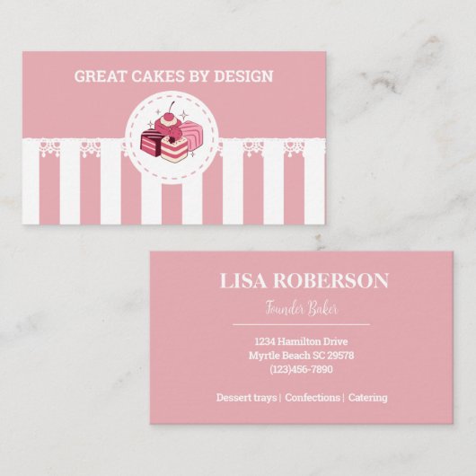 Bakkerij Pastry Chef Visitekaartje (Voorkant / Achterkant)