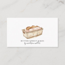 Bakkerij Pastry Chef Waterverf Baker Visitekaartje
