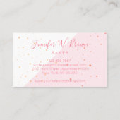 Bakkerij Pastry Patisserie Pipet Bag Visitekaartje (Achterkant)