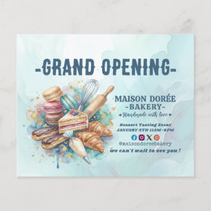 Bakkerij Patissier Bakken Catering Grootse Opening Flyer