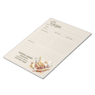 Bakkerij Patissier Bakrecepten Pagina Kookboek Notitieblok