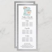 Bakkerij Patissier Dessert Menu (Voorkant / Achterkant)