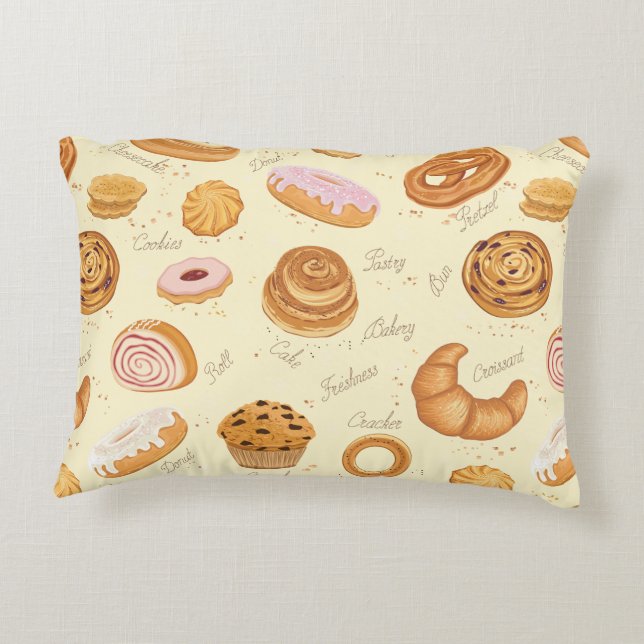 Bakkerij-Pillow, vers Decoratief Kussen (Achterkant)