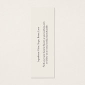 Bakkerij Prijs Label Mini Visitekaartjes (Achterkant)