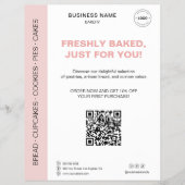 Bakkerij QR-code promotie Flyer (Voorkant)