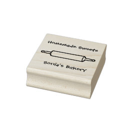 Bakkerij Rolling Pin Art Stamp Rubberstempel