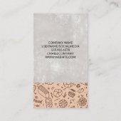 bakkerij | Rolspelden | banketillustraties Visitekaartje (Achterkant)