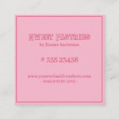 Bakkerij Sweet Pastries Visitekaartje (Achterkant)