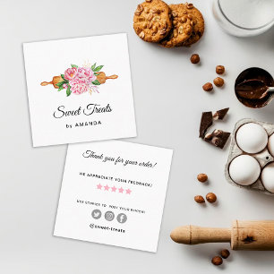 Bakkerij Sweet Treats dank je Vierkante Visitekaartje