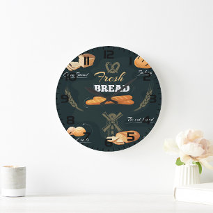 Bakkerij vers brood grote klok