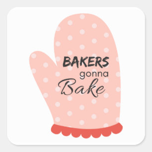 Bakkerij Vierkante Sticker
