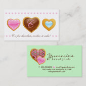 Bakkerij visitekaartje chocolade C (Voorkant / Achterkant)