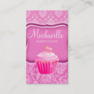 Bakkerij Visitekaartje  Damask roze