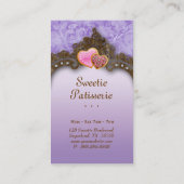 Bakkerij Visitekaartje Koekjes Paars (Achterkant)