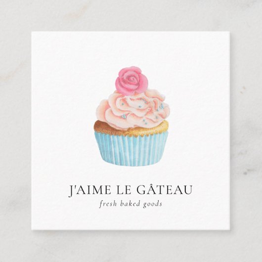 Bakkerij/Visitekaartje van Patisserie Vierkante Visitekaartje (Voorkant)